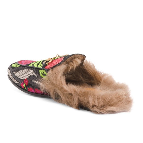 AUTHENTIC Gucci mule slip on shoes with fur lining - Picture 2 of 7